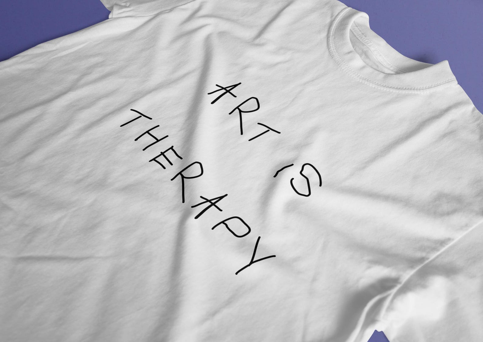 Art Is Therapy T-Shirt - Creative Healing Shirt, Gift for Painters, Designers & Art Lovers XL