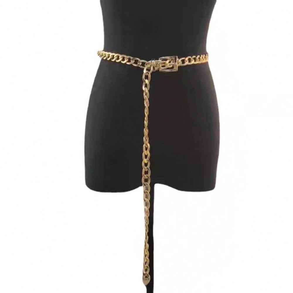 European and American Jewelry Simple Thick Chain Fashion Belt Body Chain Personalized Punk Chain Single-layer Trouser Chain