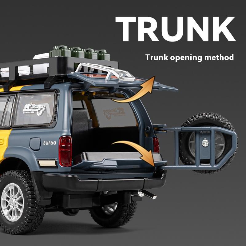 1/24 Scale Toyota LC80 Off-road Vehicle Alloy Car Model Diecast Toy Ornament Gift Souvenir Collectible