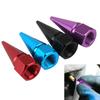 Bouchons de valves de pneu en forme de pic Fabriqués en alliage d'aluminium Convient pour les motos Vélos Longs Trajets Entretien du véhicule