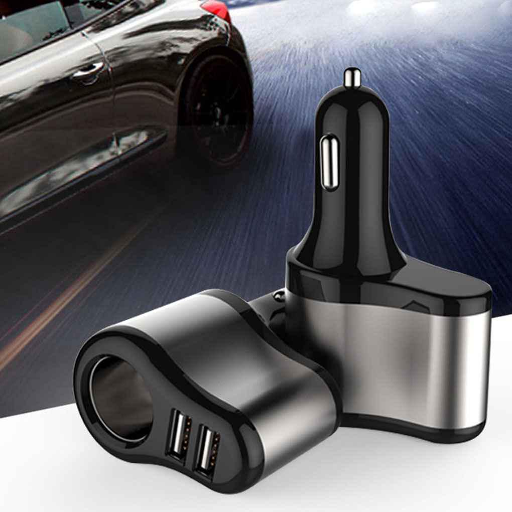 Ładowarka Samochodowa DC 12V 24V Podwójne Gniazdo 2 Porty USB Adapter Gniazda Zasilania Zapalniczki Samochodowej