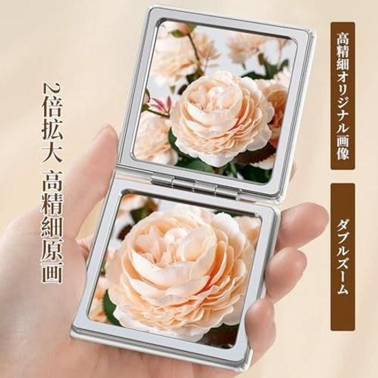 Doyime Compact Mirror Hand Double-Sided Makeup Two-Sided 1X 2X Magnifying Square Folding Unbreakable Popular Stylish Ultra-Lightweight Convenient