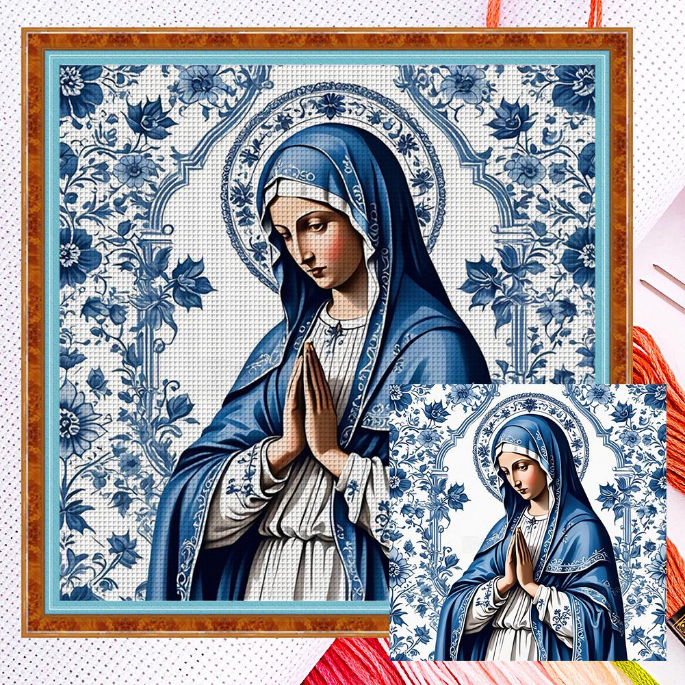 Full Embroidery Eco-cotton Thread 14CT Counted Porcelain Cross Stitch Kit