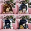 K-Kuroki T-Tomoko Pillow Case Soft Plush Fabric Double-Sided Printed Cushion Cover Warm Winter Sofa Pillow Case