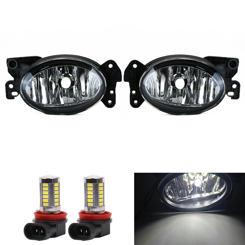 Pair Left&Right Fog Lamp For Mercedes Benz C Class CL203 2004-2005 Front Bumper Anti Fog Light 1698201556 1698201656 A1698201556