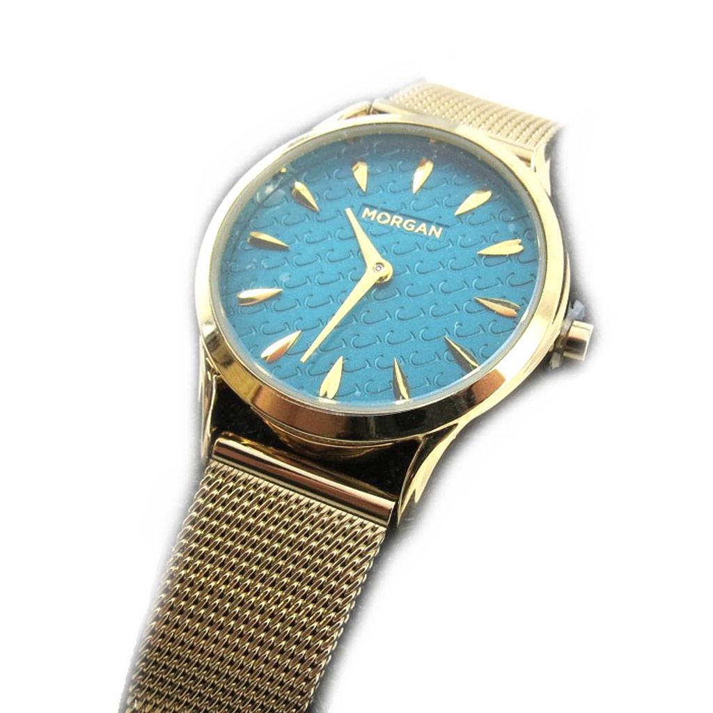 Morgan [N2332] - Designer Watch 'Morgan' Turquoise Gold (Elegance)