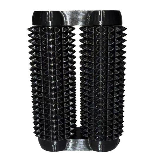 

Напечатанная на 3D-принтере колючая роликовая игрушка-непоседа для снятия тревоги и стресса для детей, подростков и взрослых, ручной бугристый массажный ролик чёрный