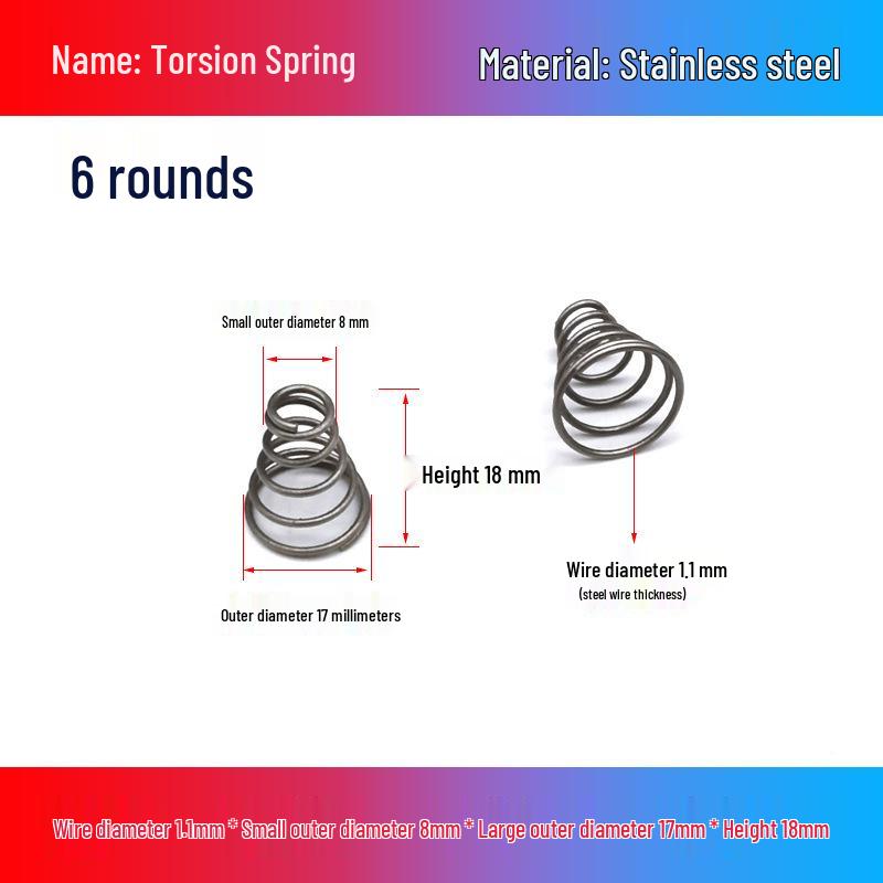 Stainless Steel Pagoda-Shaped Trapezoidal Compression Spring for Battery