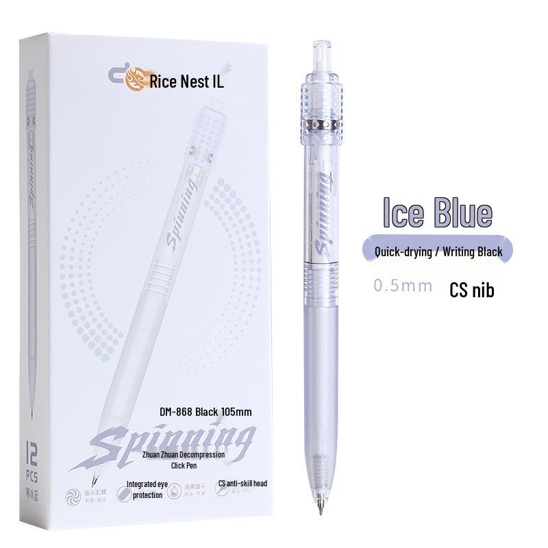 Spin-Spin Decompression Pen 2nd Gen: Creative Quick-Drying Fingertip Spinner Ballpoint for Study