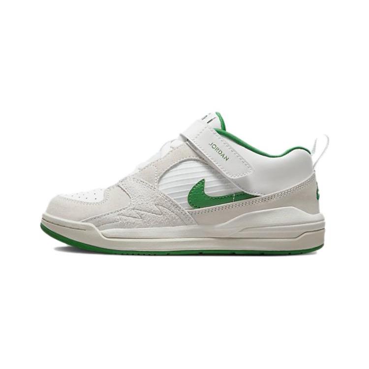 

New Jordan Stadium 90 Cushioning Low-Top Kids Lifestyle Shoes White Green Children Aged 3-7 Years Old DX4398-103 35