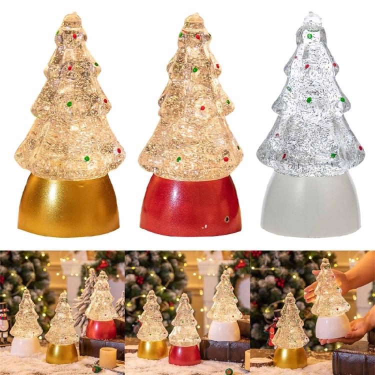 LED Light Up Christmas Tree Decoration Luminous Desktop Ornament Decors Gift