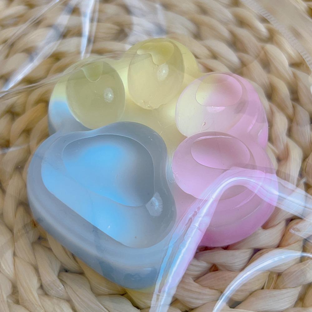 Squishy Three Color Cat Claws Stress Relief Toy Super Soft Squeeze Sensory Fidget Ball for Anxiety ADHD Focus, Kids Adults Gift