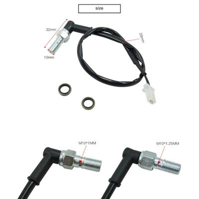 Motorrad Hydraulischer Bremsdruckschalter Winkel 125 Hakenstecker Banjo-Schraube 10mmx1,25 Steigung Für Einleitungs-Hydraulikbremssystem