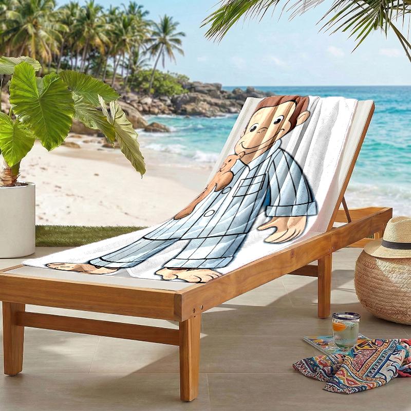 Curious George Fashion Beach Towel: Ideal for Summer Adventures Soft, Absorbent and Quick Drying Suitable for Swimming and Bathing
