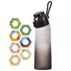 Colorful Flavor Infuser Water Bottle With Seven Aromatic Flavor Rings For Fun Hydration