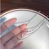 Starburst Double Layer Necklace: Light Luxury Clavicle Chain with Trendy Design for Women