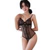 Sexy  y lingerie y lace open crotch free onesie perspective temptation suspender pajamas women
