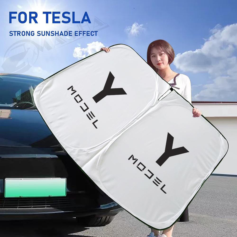 

Для Tesla Model Y 3 2016-2021 2022 2023 Автомобильный козырек от солнца на переднее окно, козырек от солнца на лобовое стекло, модель 3 Y