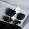 Multifunction Ticket Card Clip for Car Durable Leather Car Eyeglasses Storage Clip  Ticket Clip