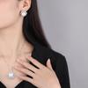 Jewelry Copper Bottom Gold-Plated Inlaid Fritillary Pearl-Inlaid Diamond Temperament Luxury White Bead Set 14Mm 16Mm