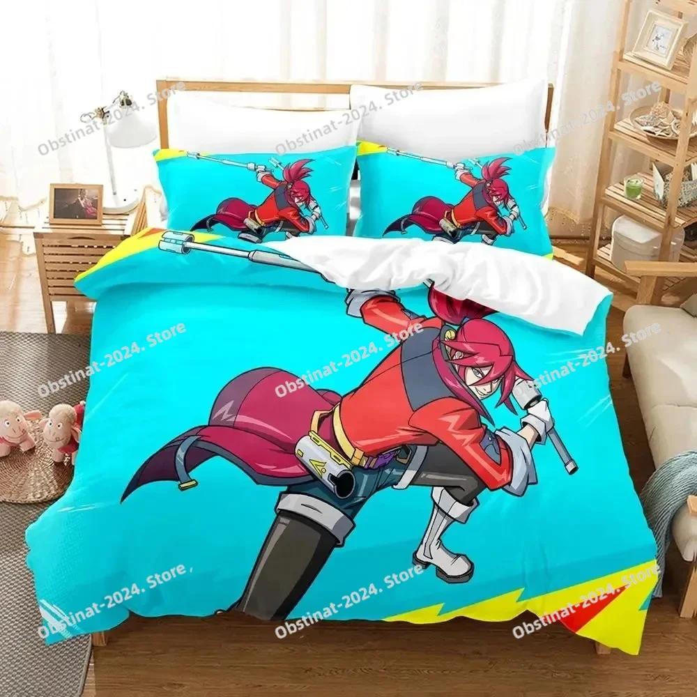Anime Game Hi-Fi Rush Bedding Set Printed Bed Set With Pillowcase Bed Duvet Cover Soft Single Double Queen Super King Size
