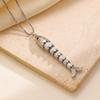Mode Personnalisée Exquise Simplicité Acier Inoxydable Pendentif Poisson Collier Chaîne Clavicule