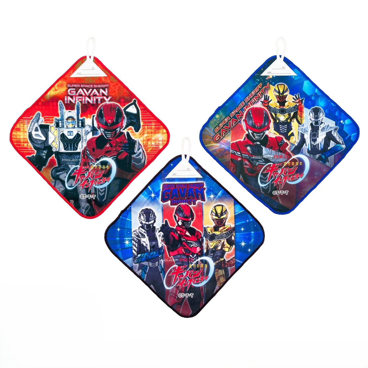Super Space Sheriff Gavan Infinity Loop Towel Set 3 Designs