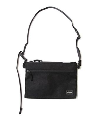 PORTER Hybrid Sacoche Bag Sacoche Pouch Pouzdro na příslušenství Volná velikost přes rameno Černá / (Taška Yoshida)