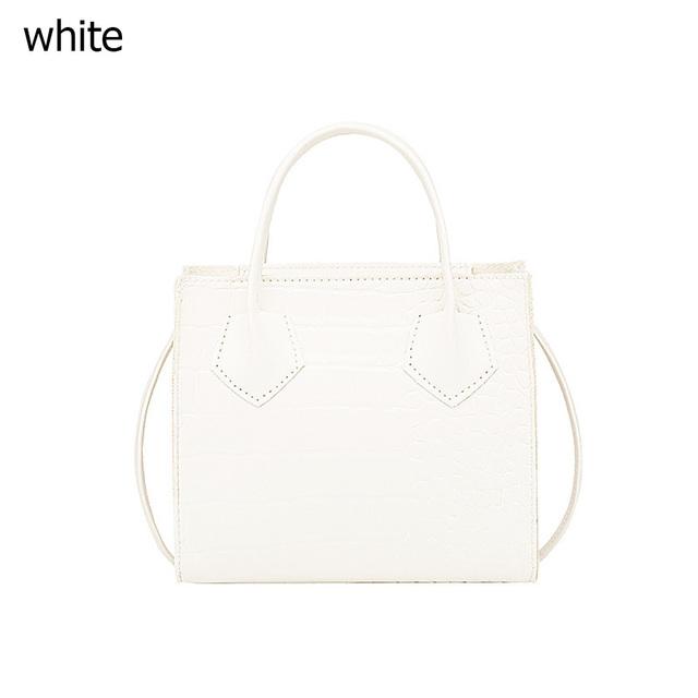 

Женские сумки на ремне, модная сумка-мессенджер с крокодиловым узором, большая вместительная сумка через плечо, сумки через плечо One Size белый