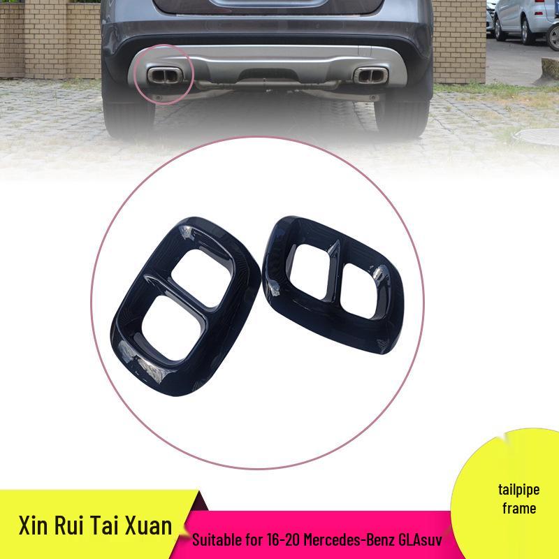 

Mercedes-Benz GLA (2016-2020) Quad Exhaust Tailpipe Covers - Black Stainless Steel Size 0