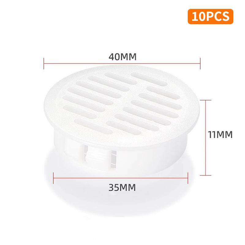 

Plastic Rectangular Vent Grille 10PCS Mesh Air Flow 35mm 50mm for Kitchen Cupboard Bathroom Ventilation
