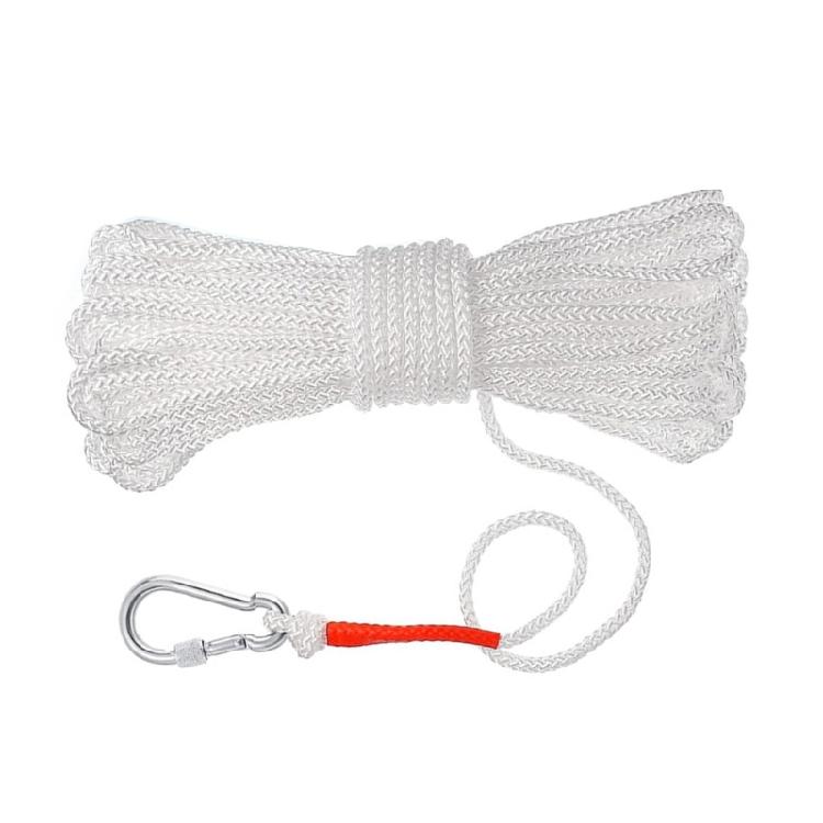 Полая Спасательная Веревка с Одним Крюком, Веревка для Пожарных Спасательных Работ, Плетеная Линия, 49 футов Веревка для Спасательного Круга 1