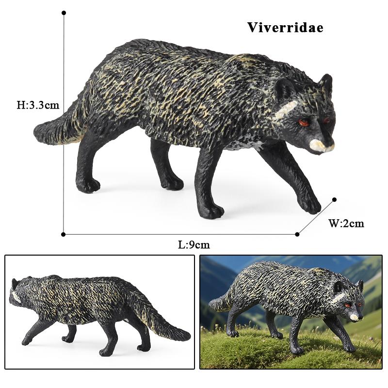 Oenux Simulation Wild Animals Bengalcat Tiger Cat Lynx Caracal Leopard Action Figure Figurines Model Education Miniature Kid Toy