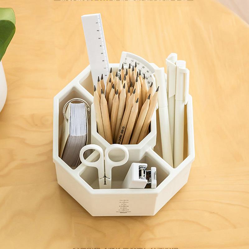 360 ° drehbarer Stifthalter, Schreibtischzubehör, große Kapazität, Bleistift-Aufbewahrungsbox, Desktop-Organizer, Schulbüro-Schreibwaren