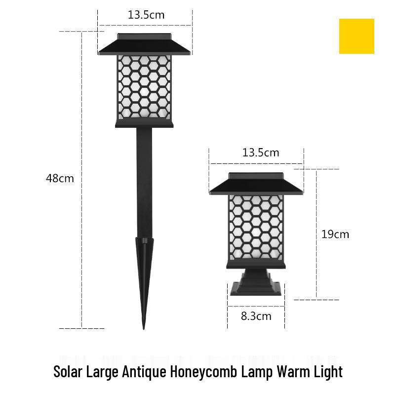 Dual-Use Solar Lawn & Courtyard Garden Lamp - Outdoor Waterproof Landscape Plug-in Light Solar Lawn Lamp