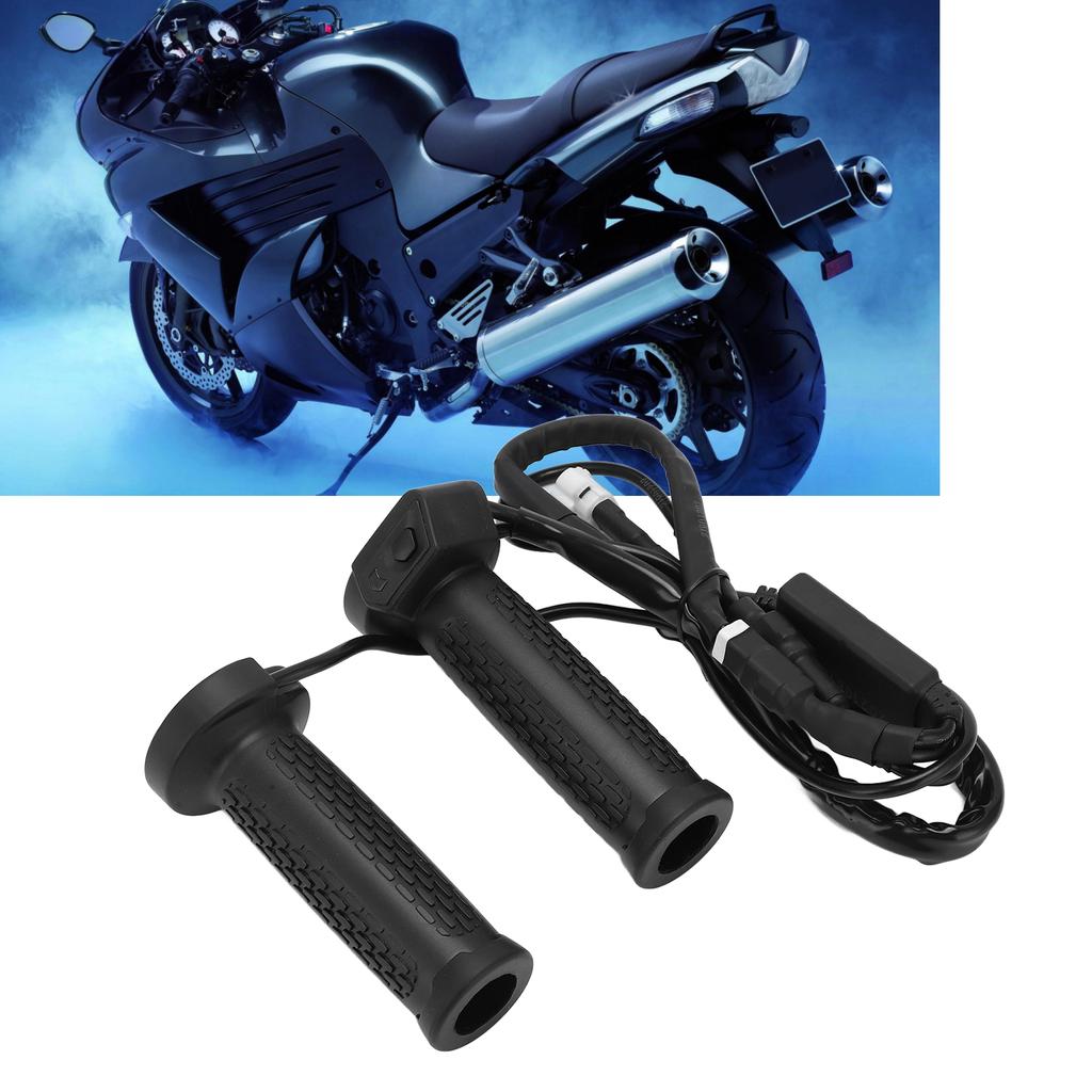 22mm ATV Electric Heating Handle 5 Gears Temperature Control Universal Motorcycle Heated Grips 12V