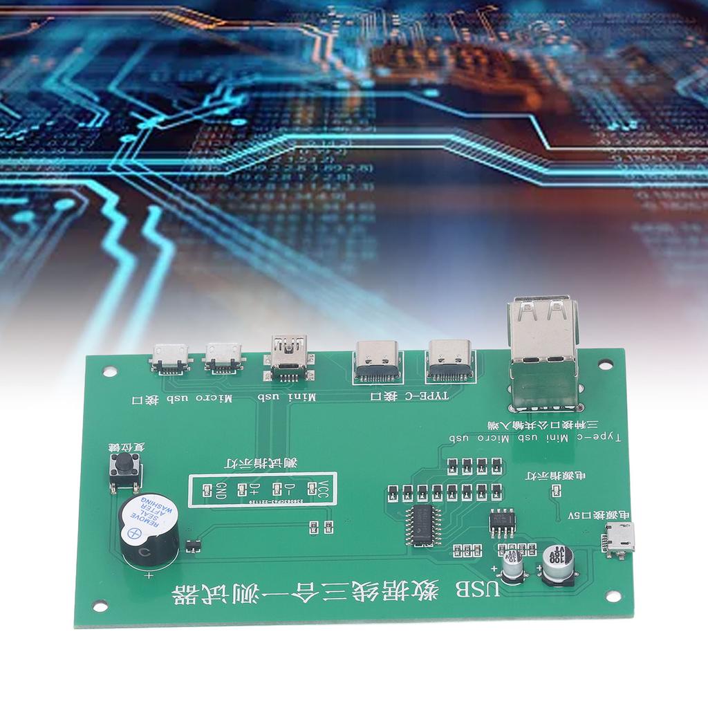 USB Cable Tester 3 in 1 Test Board Short Circuit Open Circuit Testing Module for Maintenance