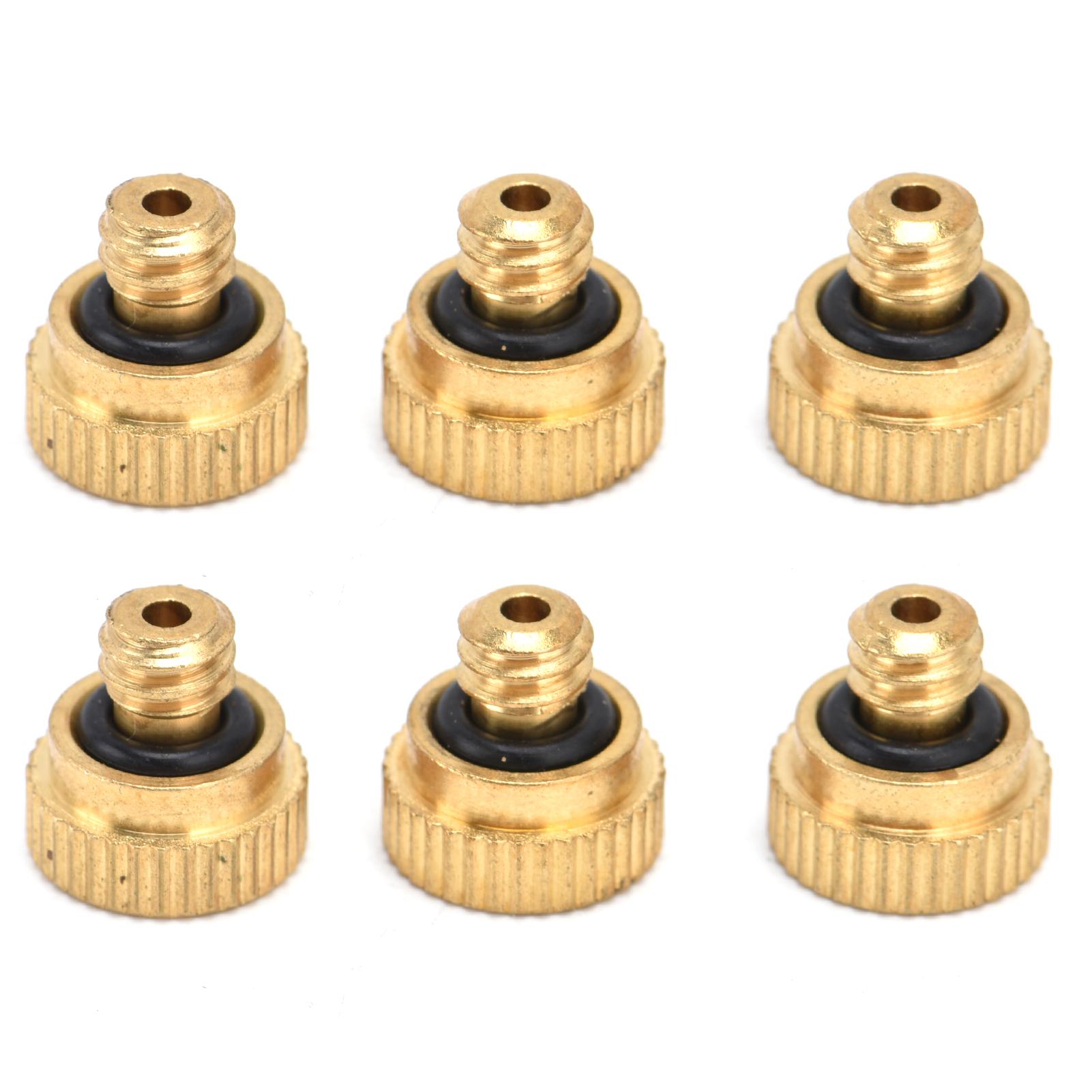 

20Pcs Brass Atomizing Nozzle Gardening Misting Spraying Tool Set 0.3mm Hole UNC10‑24 Thread
