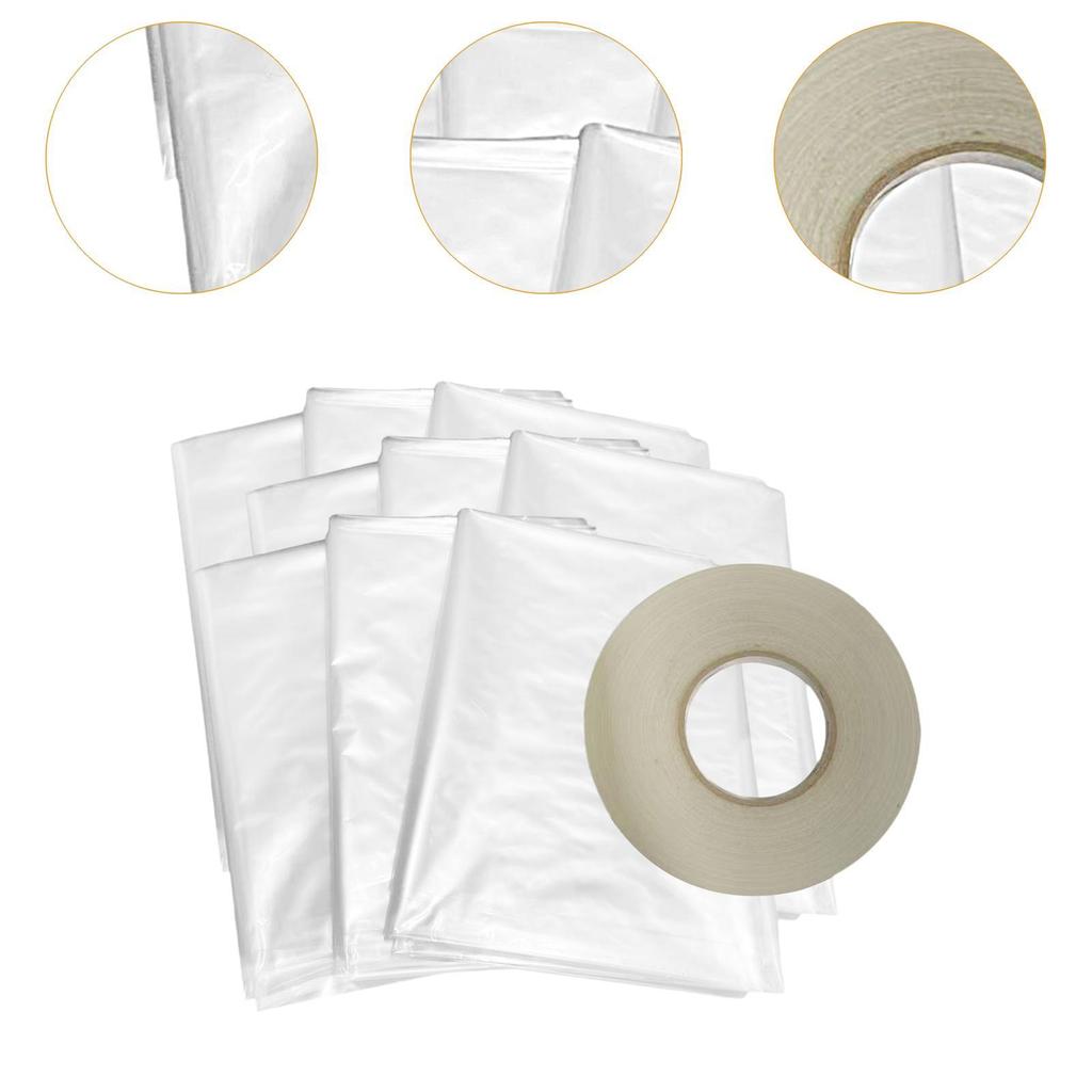 Window Insulation Kit PP Material Strong Adhesive Thermal Film for Attic Bedroom Energy Efficient