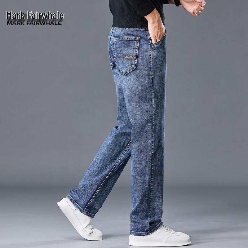 Mark Fairwhale Men's Straight Fit Washed Jeans