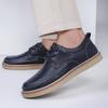Handgefertigte lässige Lederschuhe für Herren, flache Schuhe