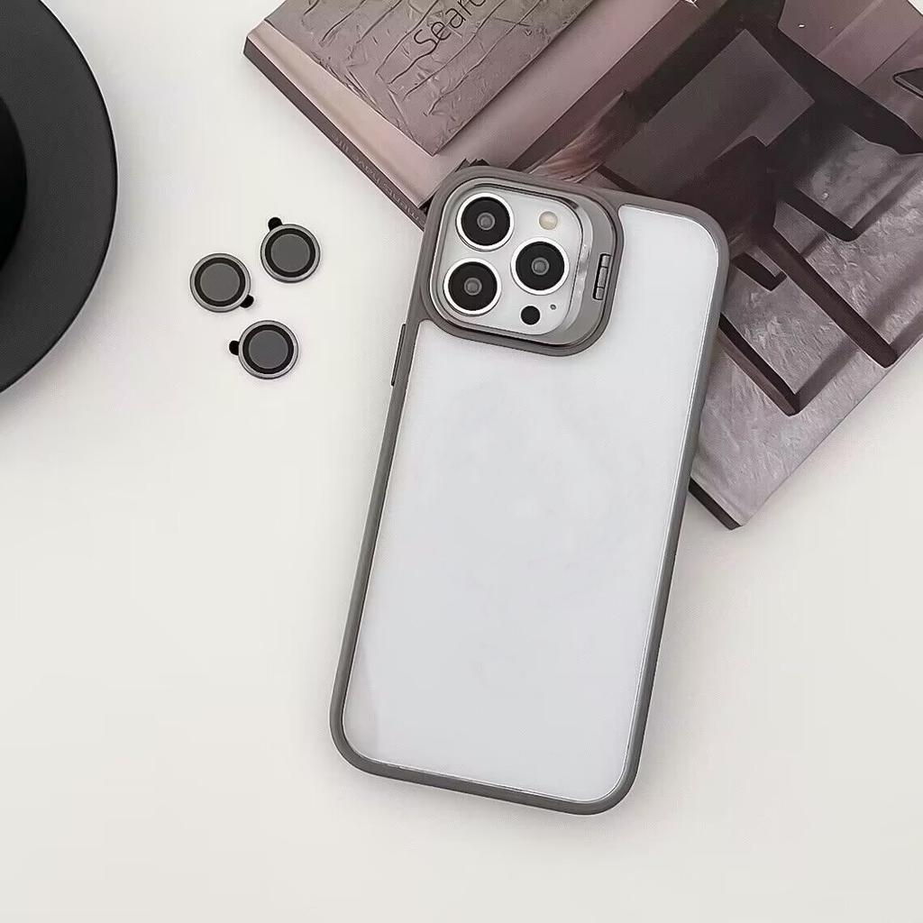 Applicable To IPhone15 Promax Mobile Phone Case Anti-fall Lens Film Apple 16 Protective Case 14 Invisible Bracket