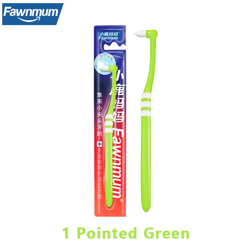

1Pcs Fawnmum Orthodontic Toothbrush Pointed and Flat Head Soft Hair Correction Clean Teeth Gap Floss Oral Hygiene Teeth Braces