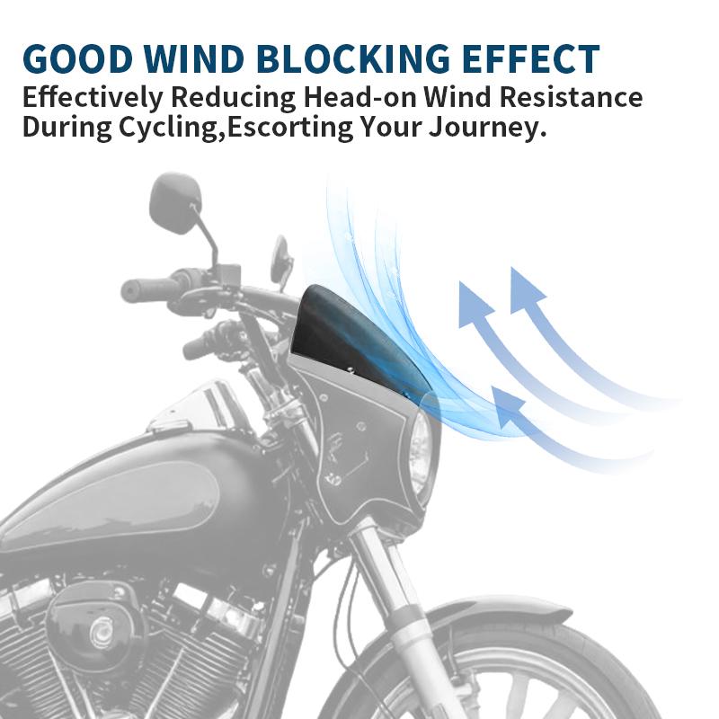 Motorcycle Odometer Visor Front Wind Shield Windshield Windscreen For Harley Cafe Racer Sporster Dyna Softail FXST FLST 06-17