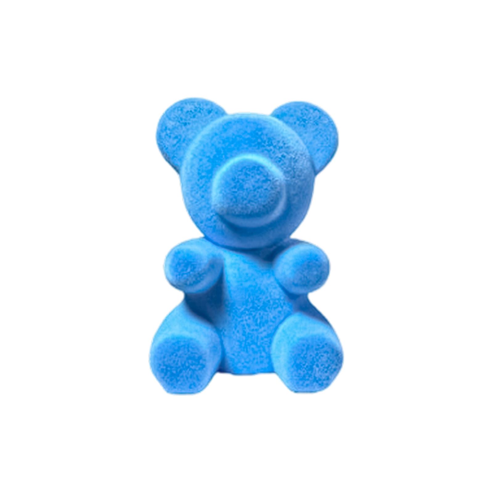 Flocked Teddy Bears, Scene Setting Props And Decorations, Colorful Foam Flocked Teddy Bears.