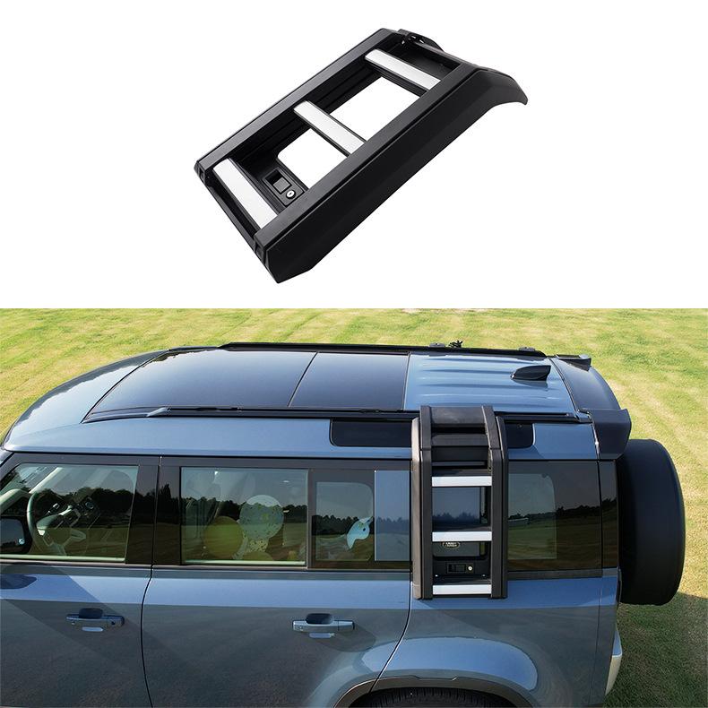 Folding Ladder Storage Box Pedal Kit for 20-23 Defender 110/90 Roof Luggage