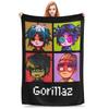 Music Band G-gorillazs Blanket  Warm Soft Fashion Plush Throw Blanket For Students Couch Chair Flannel Bedspread Bed Cover