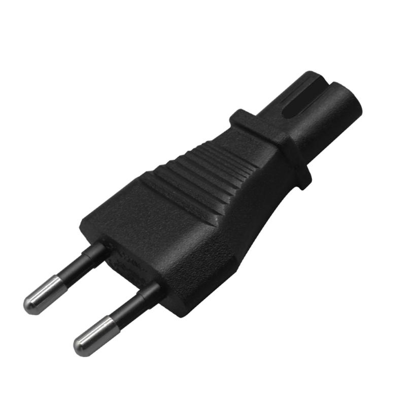 2-Pin Universal-Netzkabel 2-Pin-Stecker zu IEC320 C5/C7 EU 2-Pin Stromwandler-Adapter