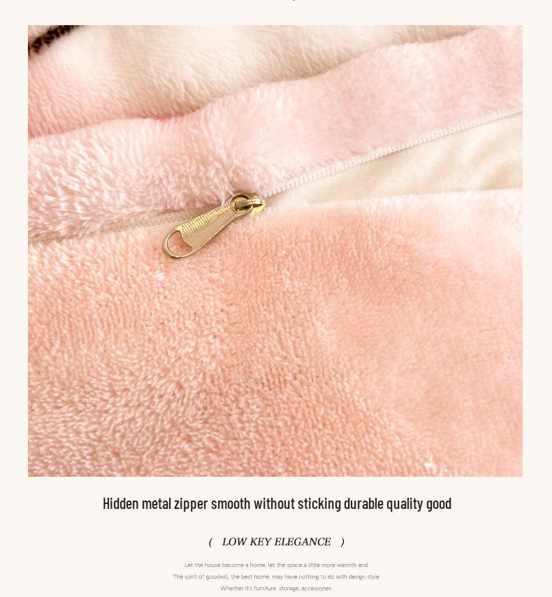 2025 Winter Fleece-Lined Velvet Bed Set: Thick Double-Sided Sheet & Duvet Cover, Dorm/Solo 3-Piece
