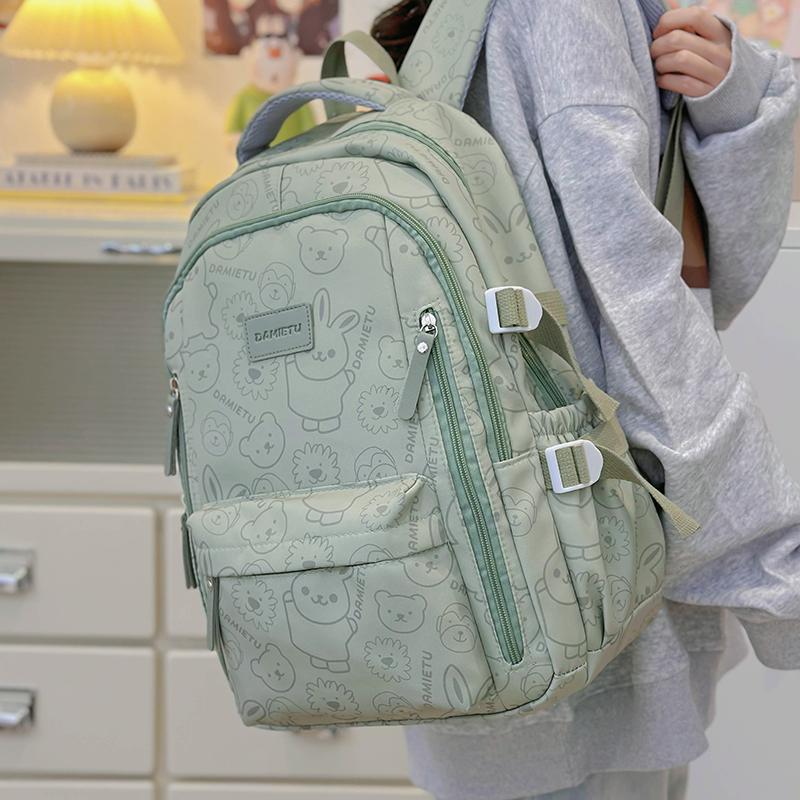Graffiti Print Backpack Women's Backpack Large Capacity Student Schoolbag